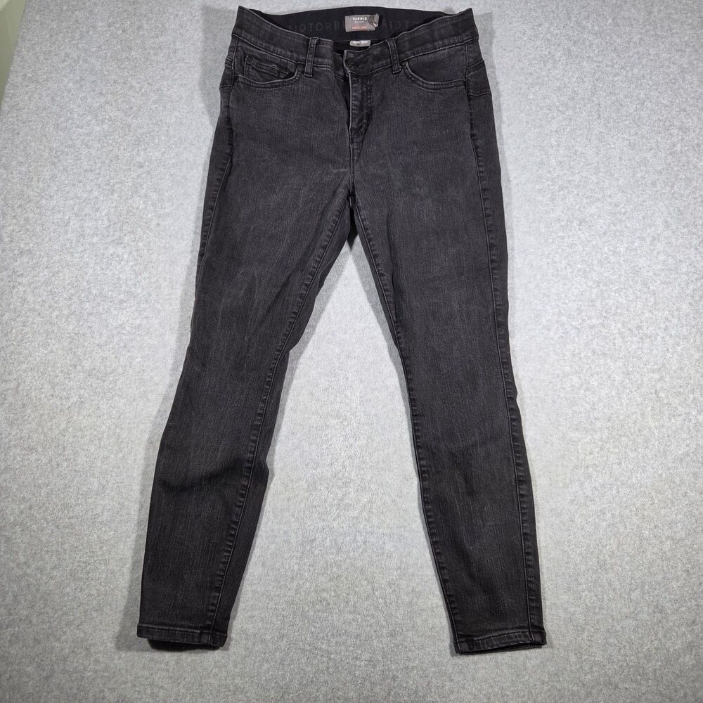 Torrid Bombshell Skinny Jeans Size 14R Faded Black Premium Stretch Comfort